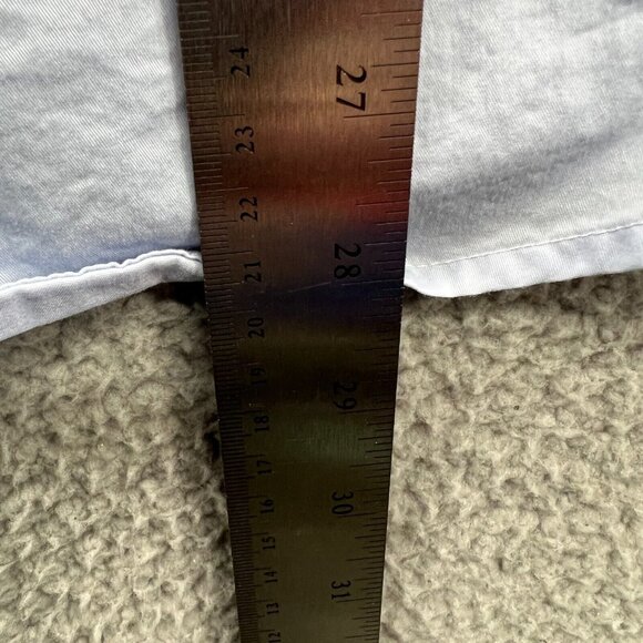 Tahari Mens Shirt Small Blue Button Front Long Sleeve Slim Fit Non Iron Stretch - Picture 9 of 10